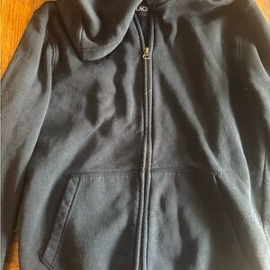The Children's Place Black Zip-Up Hooded Jacket